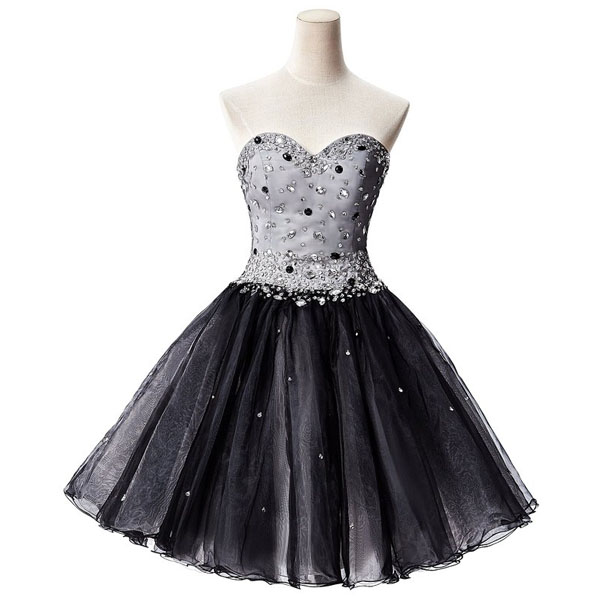 Dress, Short Dress, Little Black Prom Dress, Cheap Prom Dress, Party Prom
